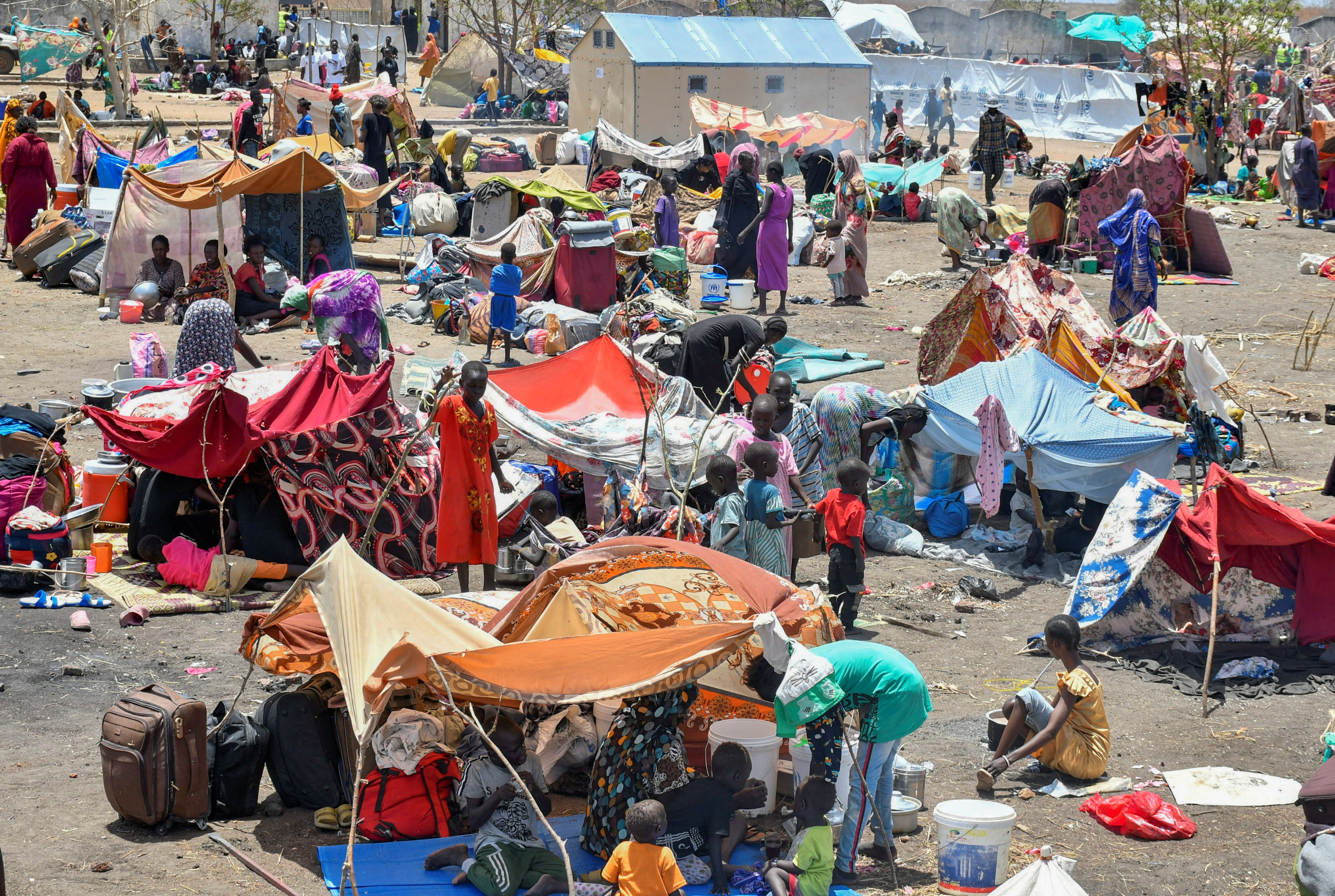 Refugee camp in South Sudan